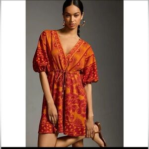 Farm Rio x Anthropologie Printed Tunic Dress - Medium